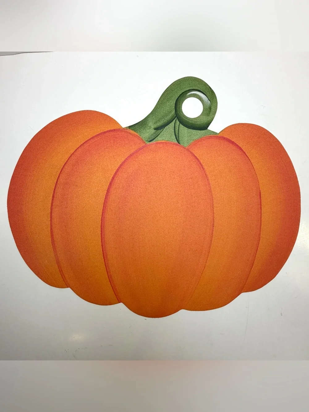 Pumpkin Placemats Set of 4 Hand Painted Vinyl Fall Thanksgiving Carole Shiber